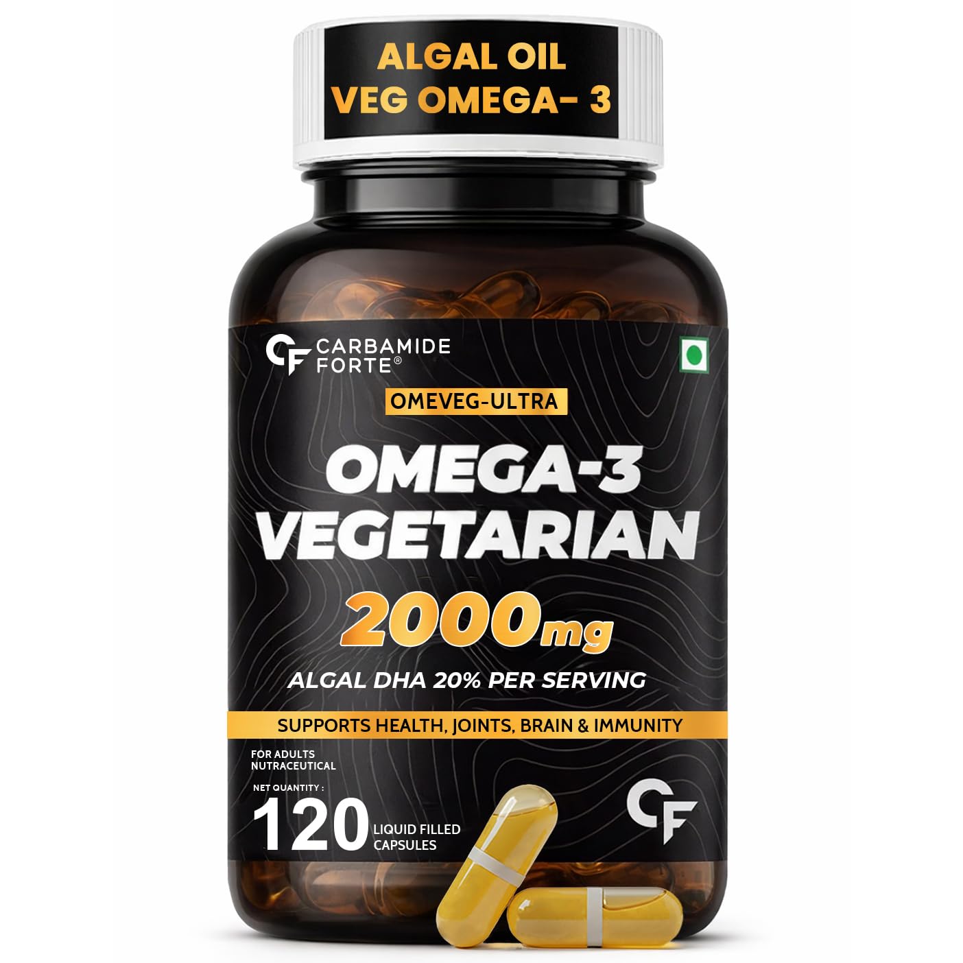 Carbamide Forte Veg Omega DHA 400mg- 120 Capsules