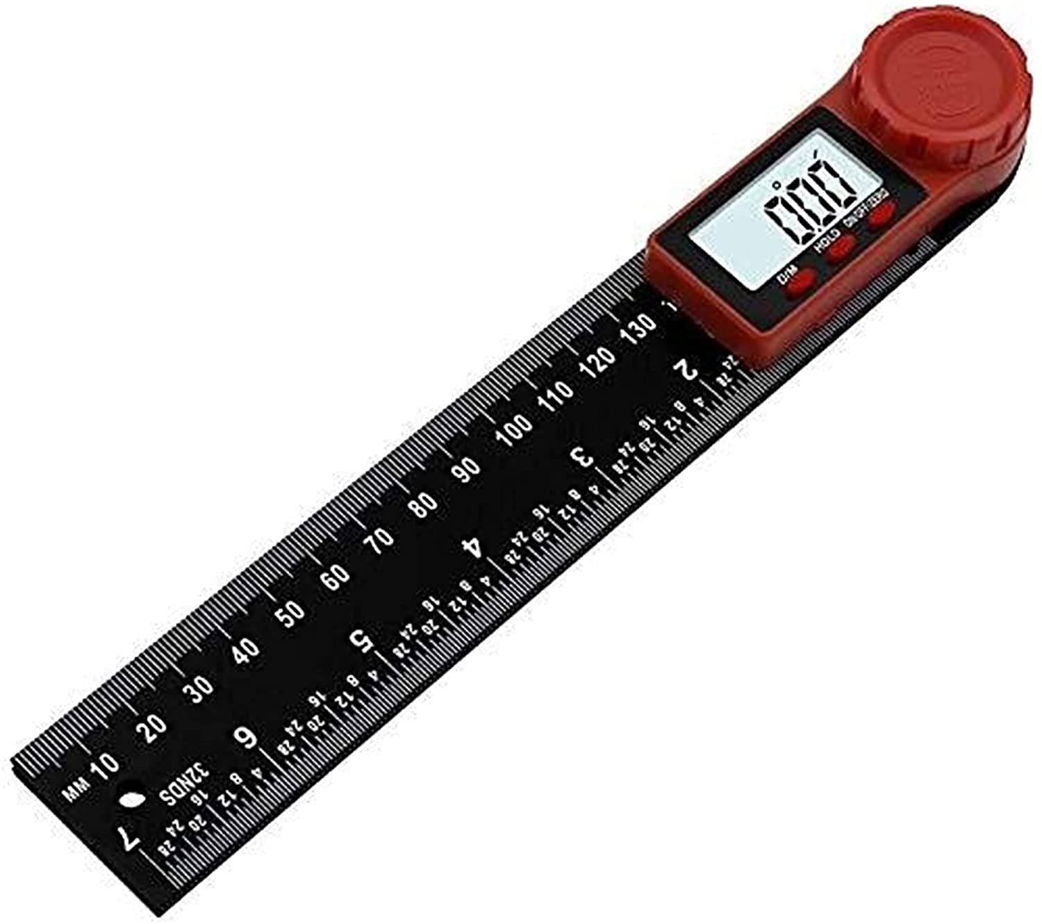 WJJ 200m Angle Righello Digital Display Angolo Goniometro Digital Display Card Nero Vernier Calibro Livello Righello