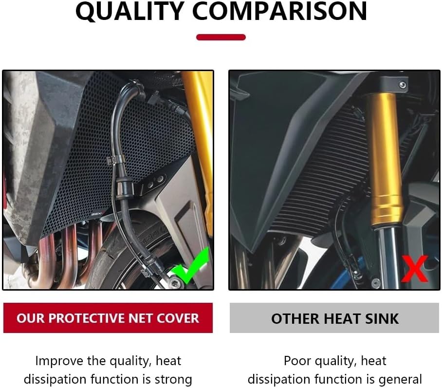 Motorcycle Radiator Guard Motorcycle Radiator Shroud Protector for Gsxs1000gx Gsxs1000gx Grille Radiator Shroud for GSXS1000GX GSXS 1000GX 2024+Radiator Guard