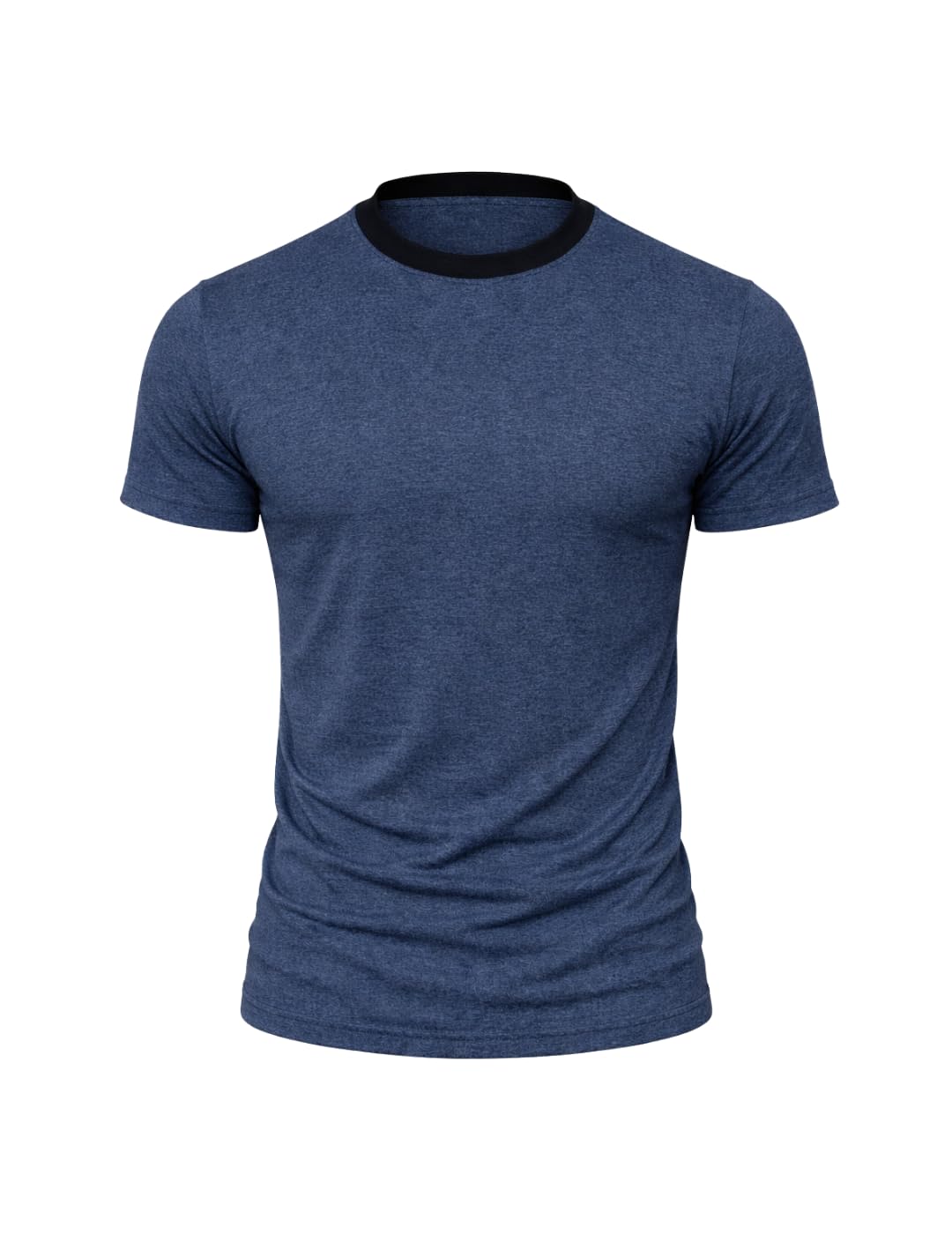 Men’s Solid Gym T-Shirt | Slim Fit Gym & Training Tee | Breathable Stretch Fabric | Round Neck Sports Wear for Workout-picture-20
