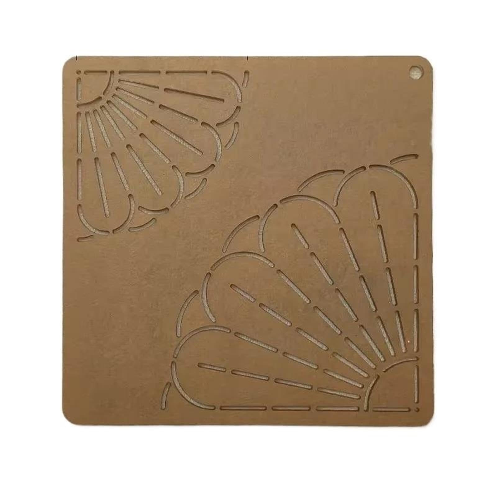 Plantilla De Plantilla Sashiko En Forma De Abanico | For bordado de tela, tallado DIY