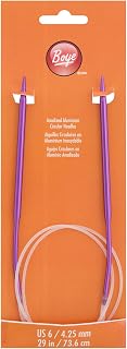 Wrights 3227350006M Boye Circular Knitting Needles, Size 7, 4 mm, 29'', 6