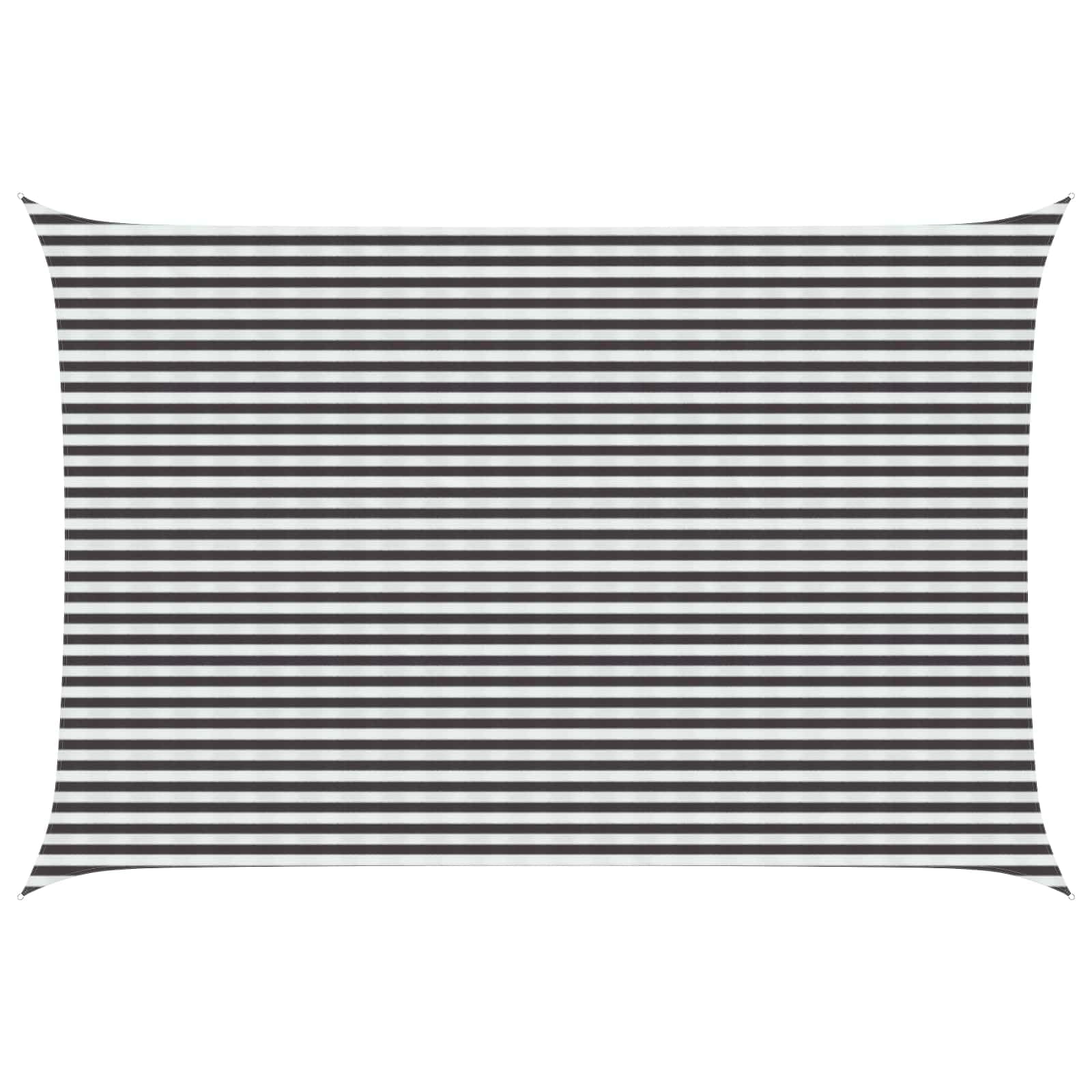 vidaXL Sunshade Sail Anthracite and White 4 x 7 m HDPE, Garden and Terrace, Modern Sunshade Sail, Outdoor Shades, UV Blocking Cover, Wind Permeable Canopy for Balconies, Awning Solutions — image 1