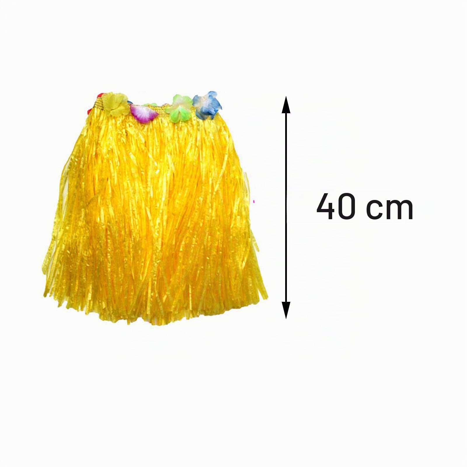 4 Piezas Conjunto Hawaii Hula, Hawaiian Grass Hula Faldas, Guirnalda Hawaiana Falda de Hierba, Adecuado para Fiestas, Fiestas de Baile, Mejorar el Ambiente de Fiesta(Cuatro Colores)