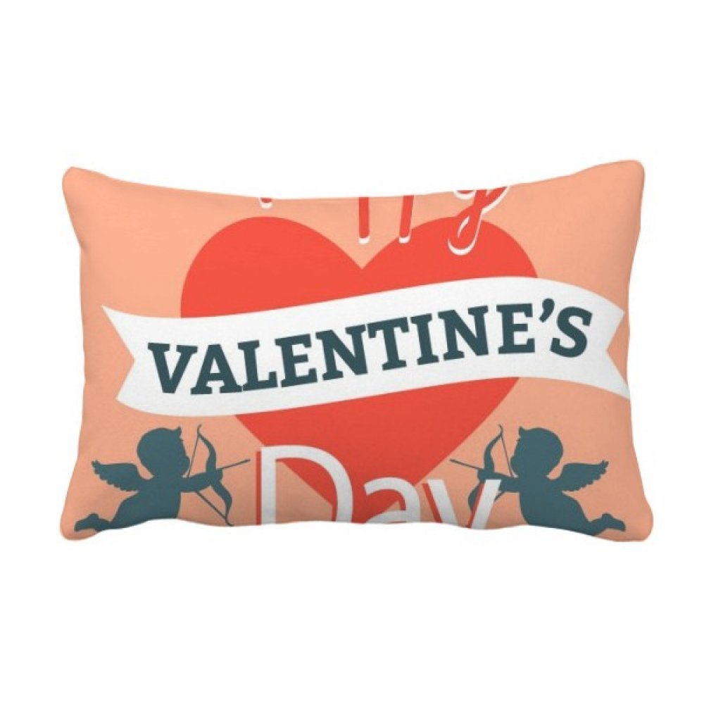 Coussin oreiller lombaire Coeur Ange pour une ambiance romantique