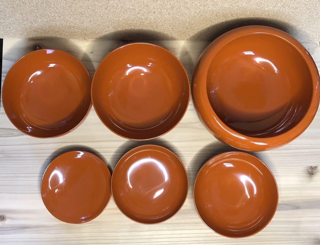 Amazon.co.jp: 応量器 入れ子漆器 形違い6個のセット 山中漆器 : おもちゃ 