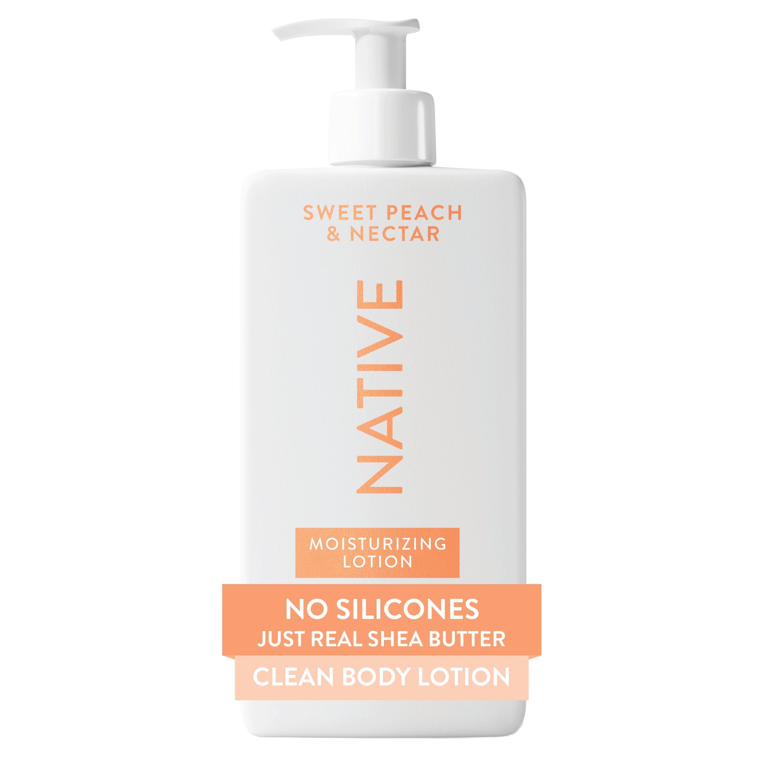 Native Body Lotion Contains Naturally Derived Plant-Based Moisturizers for Women and Men | Restores Dry Skin, Peach & Nectarine, 16.5 fl oz