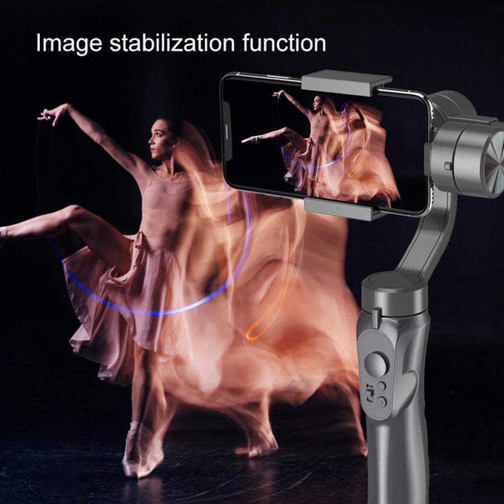 LJJ Gimbal inteligentny wieloosiowy stabilizator z płynnym śledzeniem twarzy dla Vlog Youtuberów, statyw / balans dla wszystkich iPhone i Android