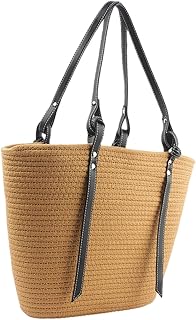 Bolsa De Praia Tecida Sacola De Compras Bolsa De Praia De Viagem Bolsa De Ombro Tecida Bolsa De Mão Tecida Bolsa De Praia Grande Bolsa De Ombro Feminina Bolsa De Ombro Tecelagem