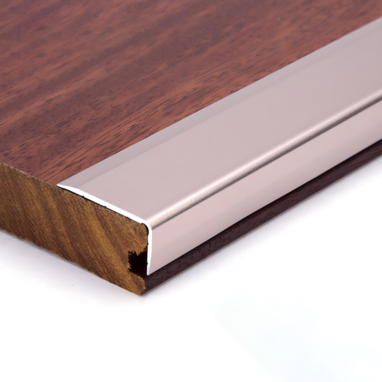 Raouoae Angle Trim Corner Protection Aluminum Profile 90 Cm*3 Pieces Angle Strip Sleek & Strong Edge Protection For Wall Corners, Suitable For Office, Kitchen, Bathroom(Purple gold,Width 14 mm)