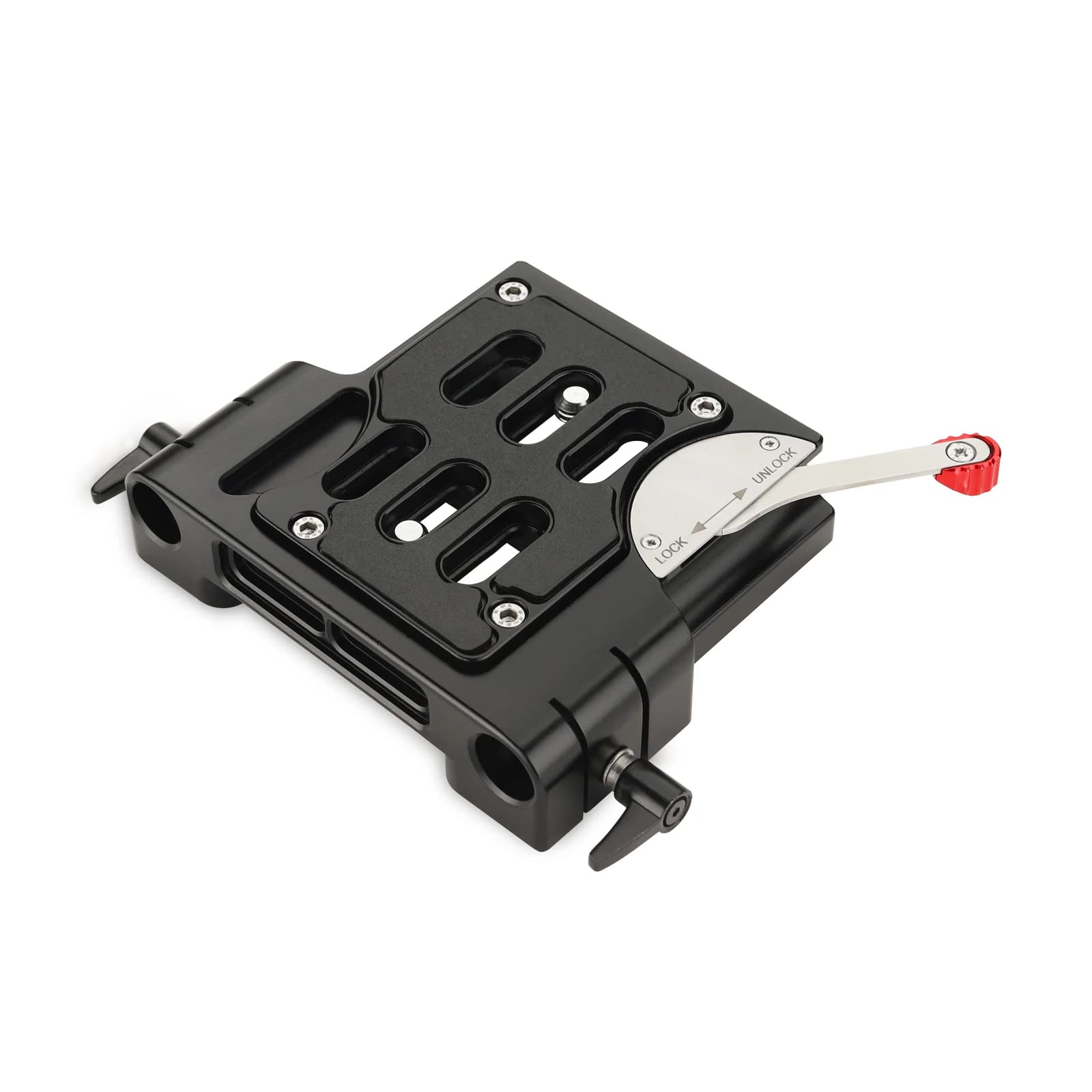 Proaim 15mm Quick Release Camera Base Plate with Dual Rod Mount | Rapid rig transitions with secure quick-release locking and wide compatibility across camera support systems.-image-43