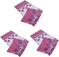 Garneck 3 Peças Cortinas Transparentes Persianas Transparentes Cortinas Transparentes Cortinas De Voile Roxo Janela Transparente Tela De Janela Tule Produto Acabado Decorar