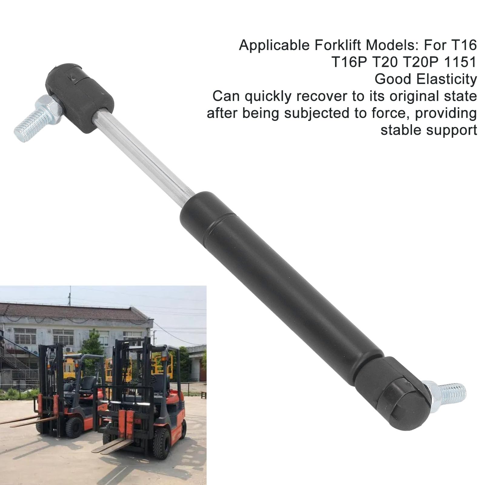 NDNCZDHC Forklift Gas Spring 0009655614 Stainless Steel Gas Spring Replacement for T16 T16P T20 T20P 1151