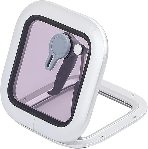 Miniatura 1 de Ventana de ojo de buey, compartimento cuadrado de almacenamiento de barco de 10.236 x 10.236 in, ventana de tragaluces de buey con ventilación para