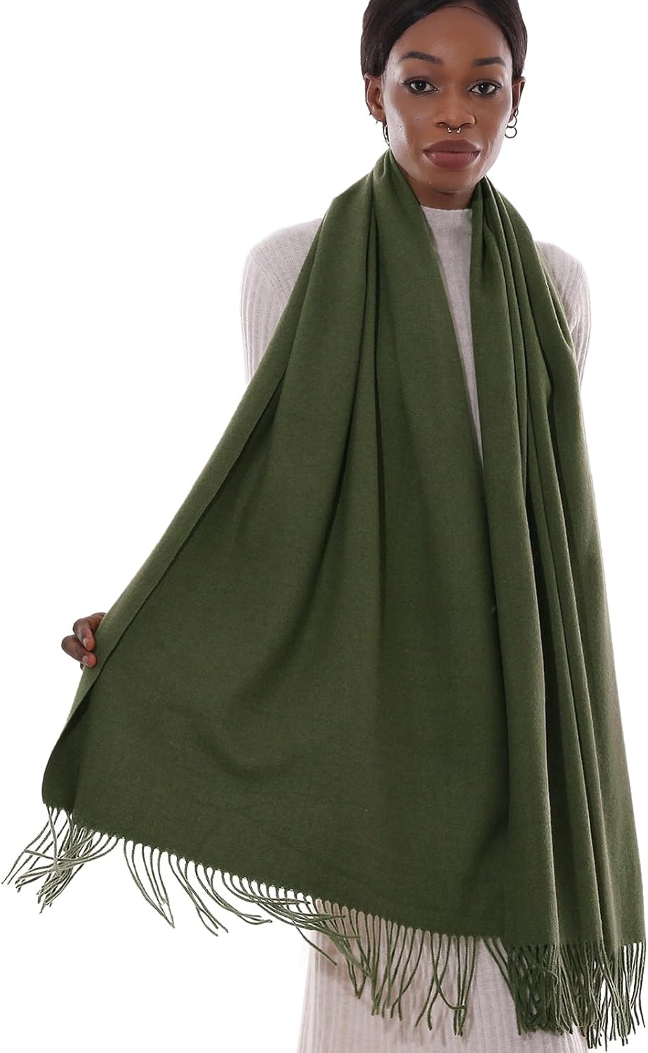 Womens Winter Scarf Pashmina Shawls and Wraps for Evening Dresses Warm Blanket Scarf for Wedding - Image 2