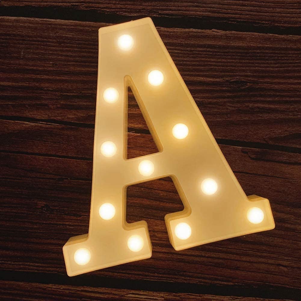 Personalized Marquee Letter Lights - Custom Name Decorations -5 Personalized Marquee Letter Lights - Custom Name Decorations -5