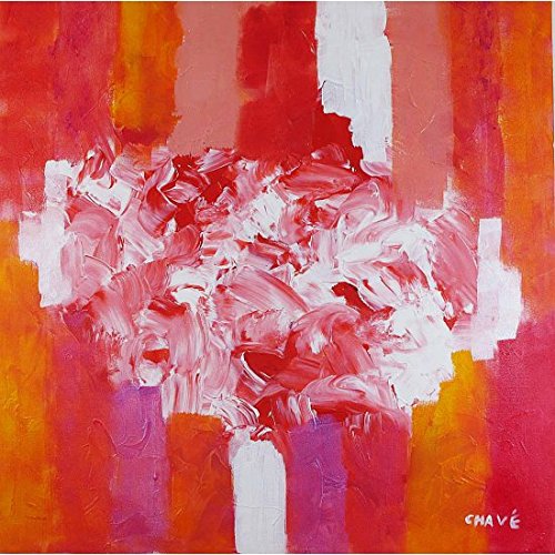 CHAVE Portrait au Bouquet | Tableau d'art élégant pour salon raffiné