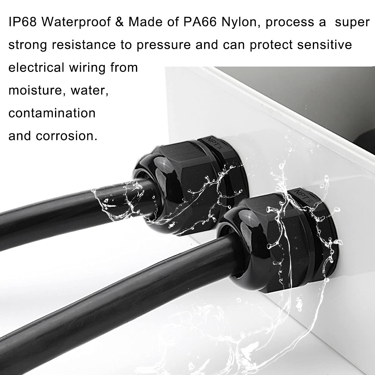 Kit De 10 Joints D’étanchéité IP68 Pour Câbles - Passes-câbles Ajustables étanches