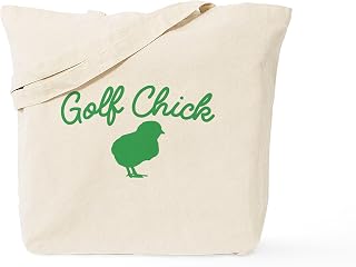 CafePress Golf Chick Tote Bag Natural Canvas Tote Bag, Reusable Shopping Bag