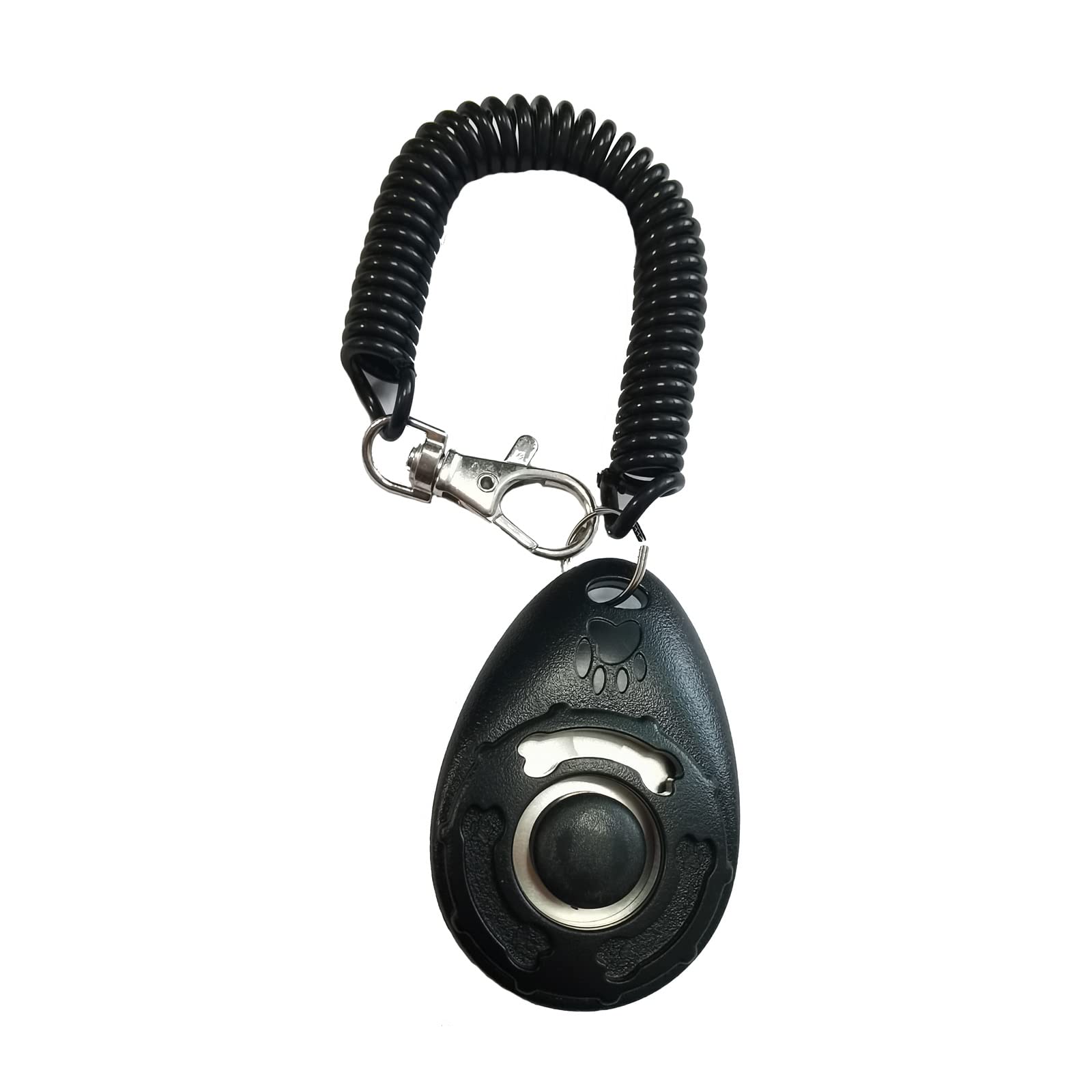VENTOSO Dog Clicker with Wrist Strap Pet Training Clicker Tools Animal Behavioral Training Aids for Cats Puppy Birds Horses, 4 Color Selected, Durable Portable Lightweight Easy to Use (Black)