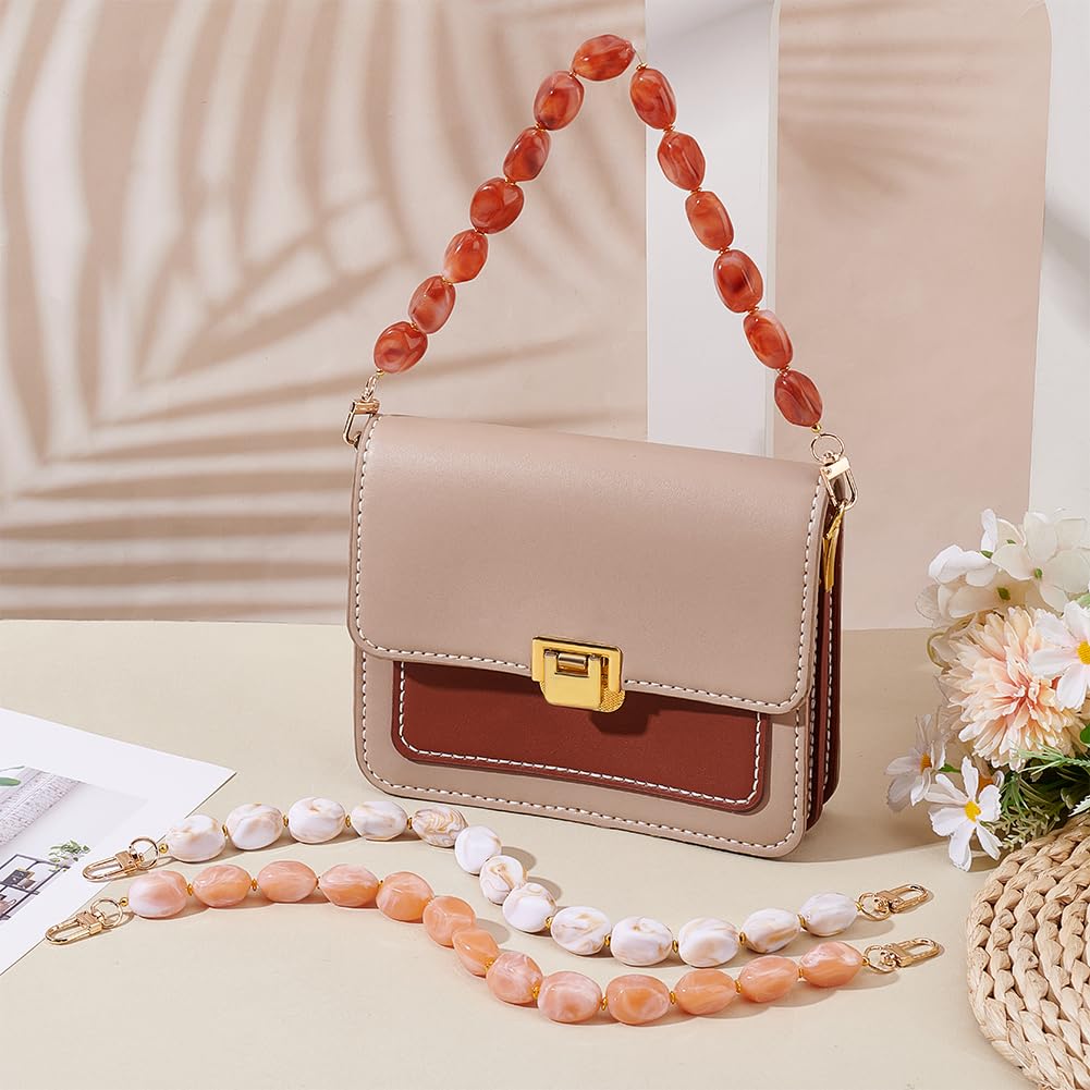 PH PandaHall 120 cm Imitazione Perla Catena Borsa Perline,Tracolla A Catena per Borsa A Tracolla Sostituzione Della Catena Della Borsa Della Perla