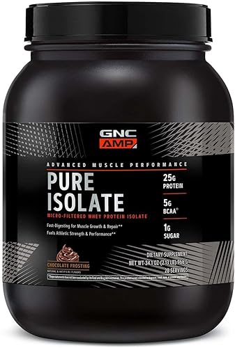 Miniatura 1 de GNC AMP Pure Isolate Proteína de suero de leche - glaseado de chocolate - 2.13 libras