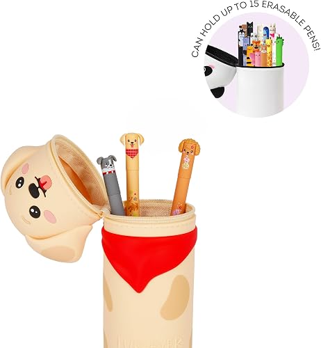 LEGAMI - Kawaii Étui École 2 en 1 en Silicone Souple, Golden - 3