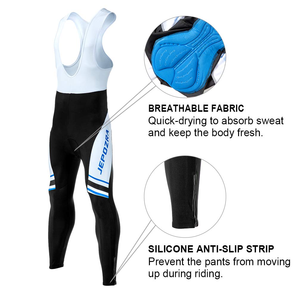 Maillot Ciclismo Hombre Ropa Bicicleta Conjunto MTB Maillot Bici Manga Larga y Culotte Ciclista con Badana Gel