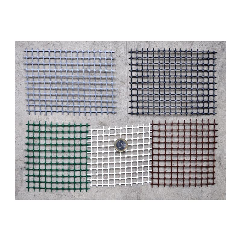 Rete Protezione in Plastica a maglie piccole per balconi, ringhiere, cancelli, disponibili in 5 colori e varie lunghezze h m 1x10 ANTRACITE
