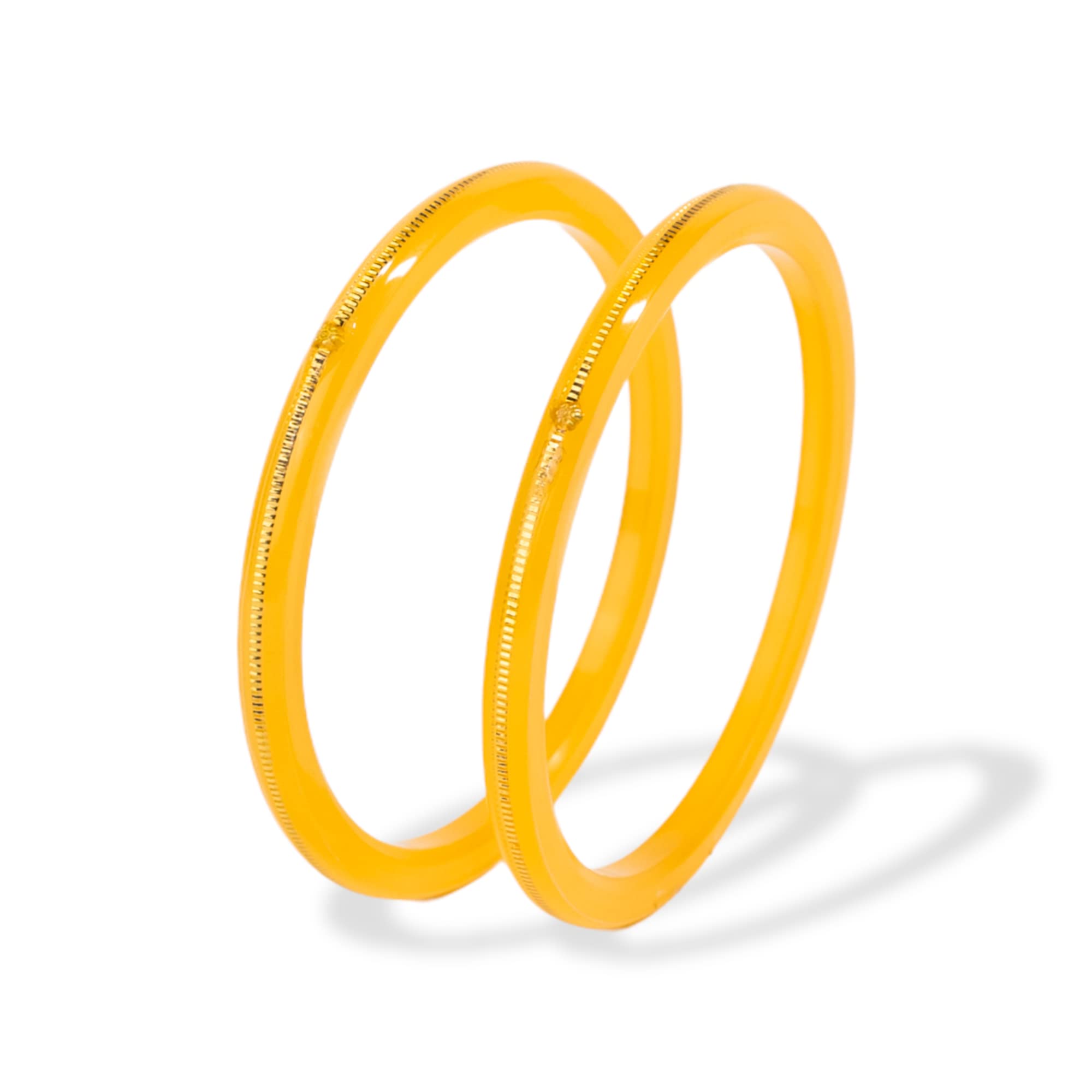 Hem Jewels by Ashok Jewellers 22kt (916) Yellow Gold Handmade Pola Bangles/Wedding Chooda/Churas for Women with Purity Certificate (Set of 2pcs) - Festive Yellow (2.8 Aani) (B0BV71SRD8) Amazon Price History, Amazon Price Tracker