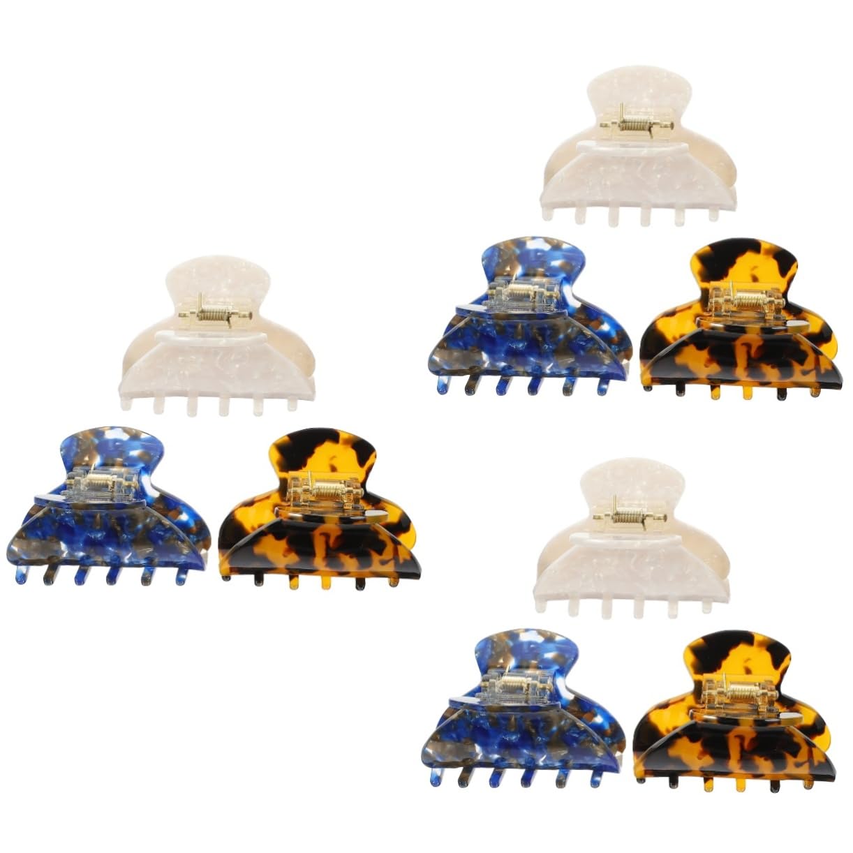 DOITOOL 9 Piezas Horquilla Pasador De Pelo Pasadores De Pelo Clip De Pelo Accesorio Para El Cabello Para Niñas Clips De Garra Pasador Colas De Caballo Niñas Clips De Garra De Pelo