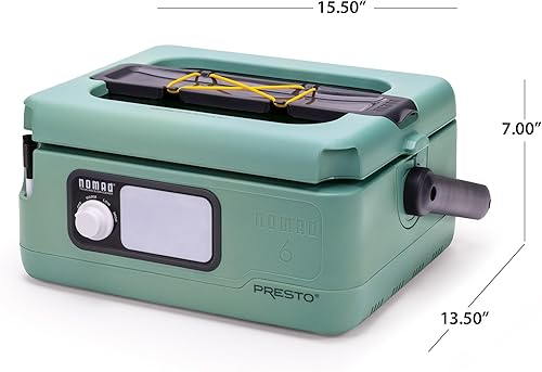 Miniatura 8 de Presto 06016 Nomad Traveling - Olla de cocción lenta de 6 cuartos de galón, tapa de bloqueo, pizarra de borrado en seco, color verde