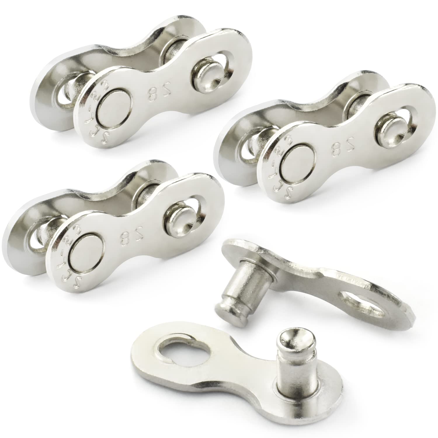 MARQUE 6/7/8 Speed Bike Chain - Bicycle Chain for Road & Mountain Bike, Quick Link Included for Easy Installation, 1/2 x 3/32 inch, 116 Links - MTB Chains Replacement (6/7/8 Speed Quick Link, 1 Set)