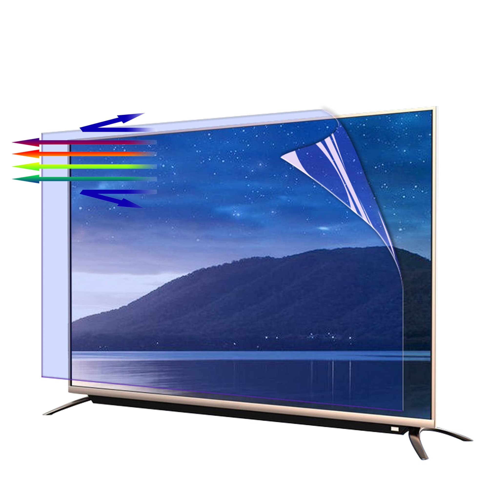 Od AntiGlare do 50-calowych matowych i folii chroniących przed niebieskim światłem telewizorów LCD, LED, 4K OLED QLED HDTV,Folia ochronna na ekran telewizora(50in 1095x616mm)