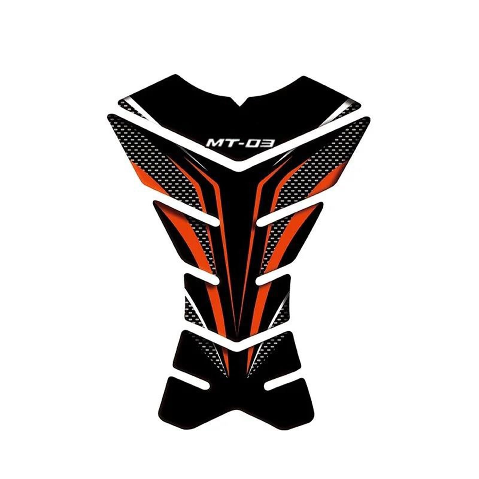 Motorcycle Fuel Tank Pad Stickers Protection Decorative Decals Fuel Tank Pad Stickers for Yamaha MT-03 MT03 Mt03(Style 23)