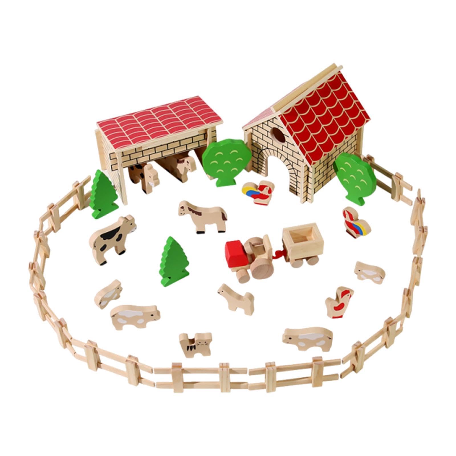 Juguete de Animales de Granja de Granero para Niños, Figuras de Animales, Juguete de Granja
