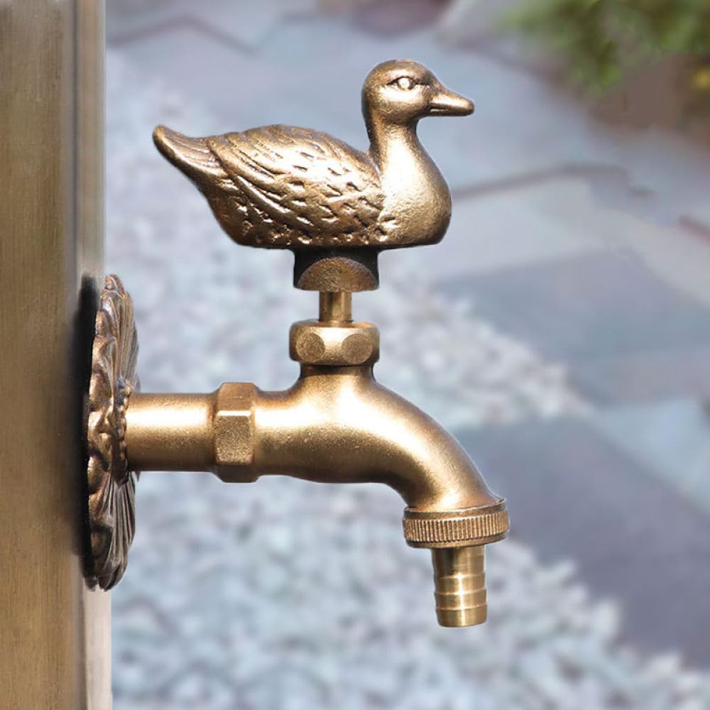 Amazon | ガーデン蛇口 動物 ガーデン洗面台用蛇口 スズメ 鳥 タップ