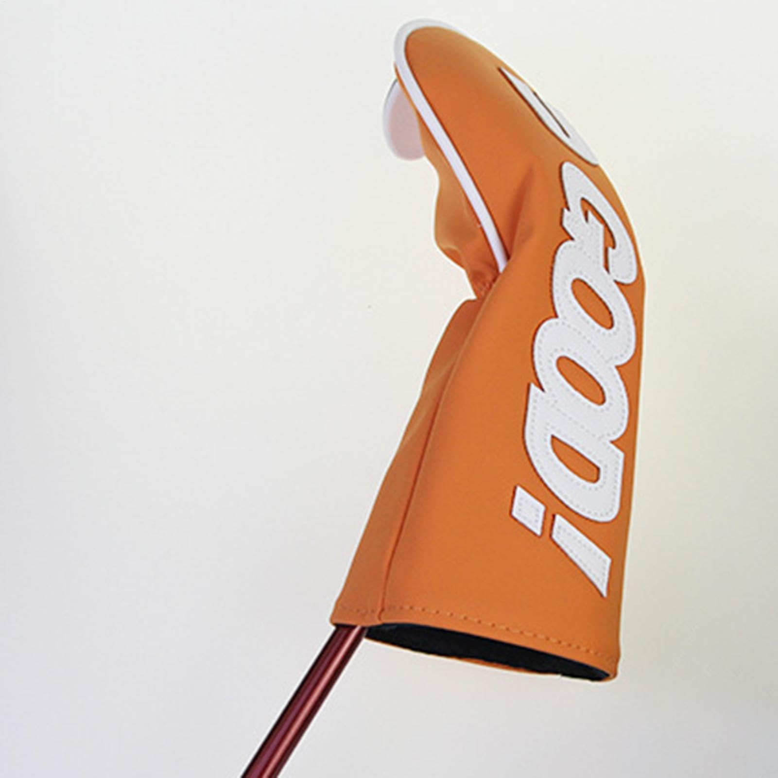 Funda de cabeza de madera de golf, cubierta de piel sintética impermeable para el club de golf | Mallet Putter Protector, equipo deportivo portátil para uso al aire libre