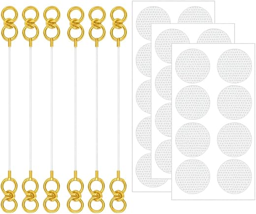 DIVAART Transparent Earring Support Chain for Heavy Earrings with (Pack of 3 Pair Ear Support &amp; 30 Earlobe Patches) for Br...