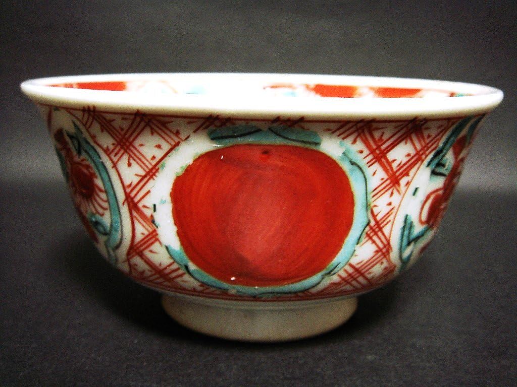 792『呉須赤絵 赤玉 鳳凰 茶碗』　/骨董品 古美術 古道具 アンティーク 792『呉須赤絵 赤玉 鳳凰 茶碗』 /骨董品 古美術 古玩 アンティーク