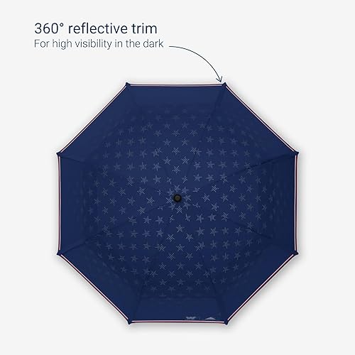 Miniatura 3 de Weatherman Paraguas Pliegues de honor Paraguas resistente, resistente y grande Paraguas resistente al viento resistente a vientos de hasta 55 MPH