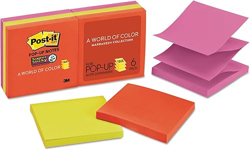 Pop-up Refill, 3x 3, 4Electric Glow de colores, 690-sheet PadsPack