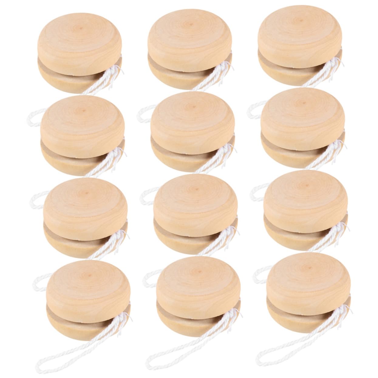 Sosoport 12Pcs Wooden Balls DIY Craft Unfinished Graffiti Balls for and Fun Playthings for Creative Activities for Parties and Family Fun