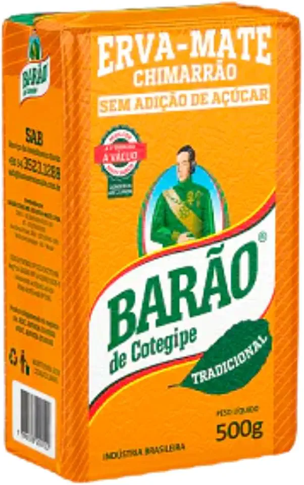 Erva Mate Tradicional Vácuo Chimarrão Barão de Cotegipe 500g