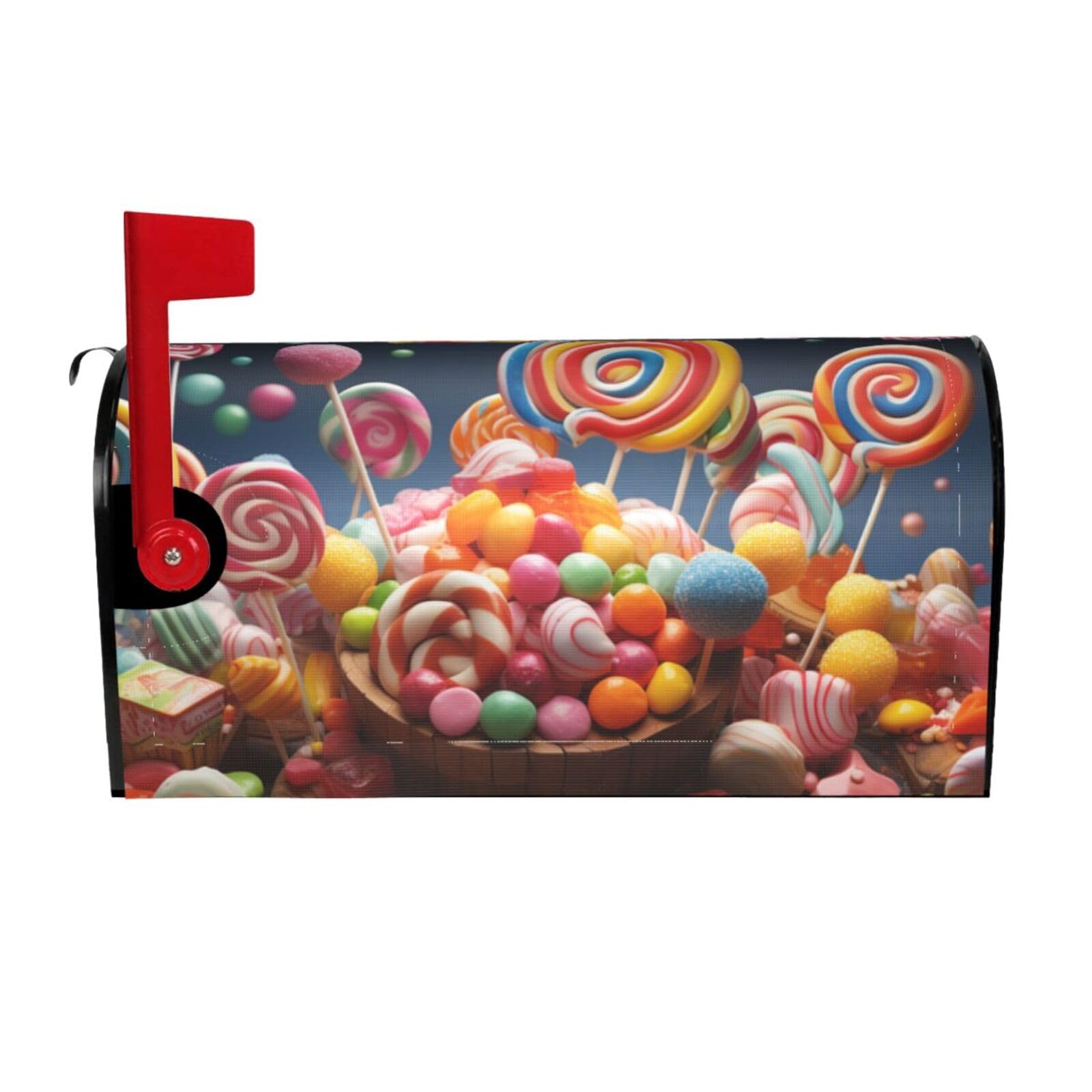 Colour Candy Mailbox Covers Magnetic Wraps Post Letter Box Cover Garden Home Decor 25.5x21 in