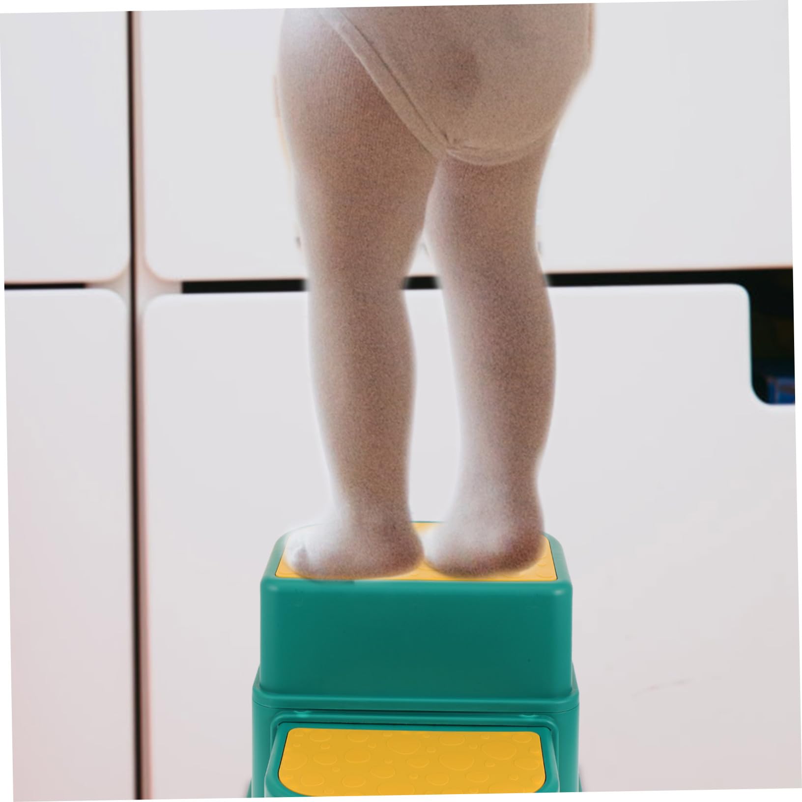 Rutschfester Kindertritthocker aus Kunststoff 2 Stück Blau | Badezimmer und Toilettentraining, Stabile Tragkraft, Leicht und Robust Verarbeitet