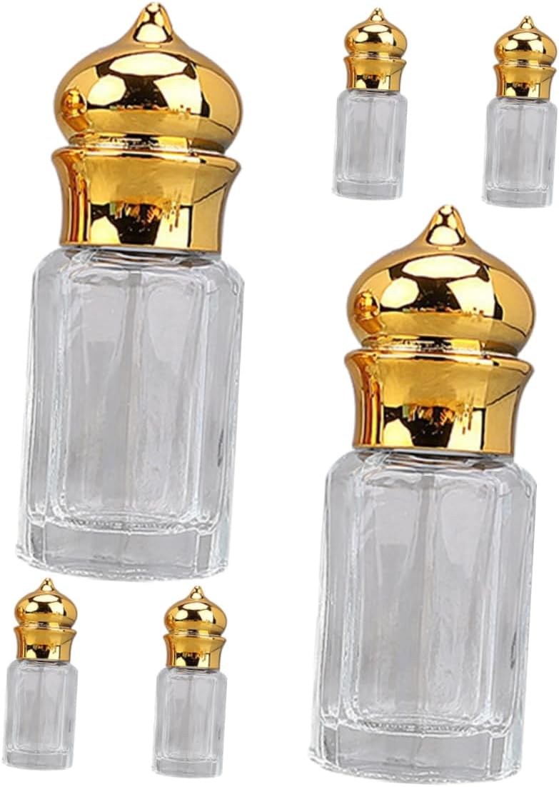 BESTYASH 18pcs Crafted Perfume Bottle Roller for Essential Oil Empty Glass Aromatherapy Bottle