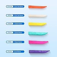 Vista 4 de JMU Cuñas Dentales de Madera, Cuñas Desechables de Madera 1.5x2x14mm, Verdes, 100 Piezas