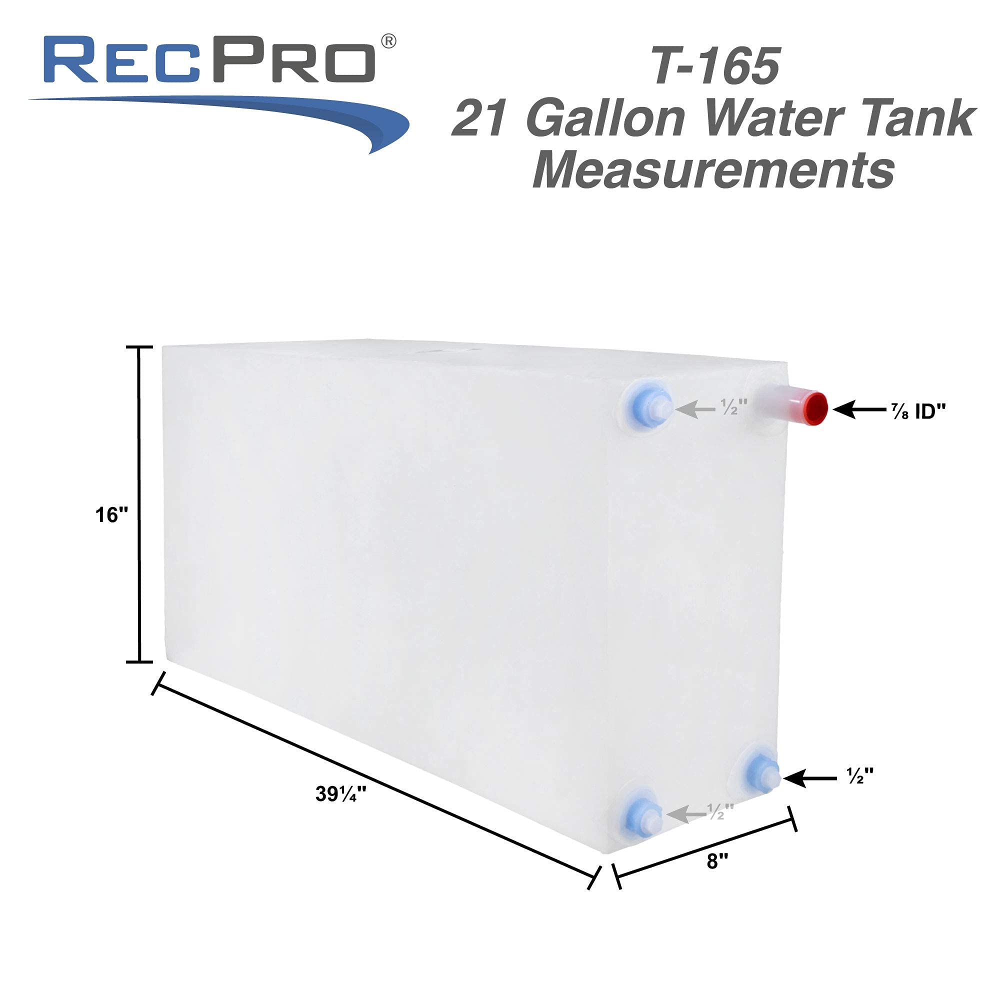 RecPro RV Water Tank Gray Water Tank RV Fresh Water Tank Camper