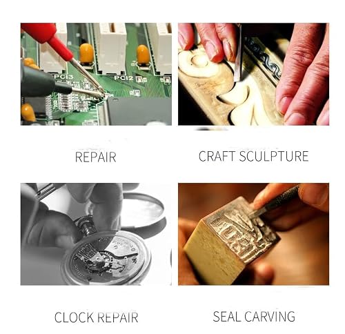 Magnifying Glasses 8X 15X 23X Magnifier LED Headband Glass Eye Magnifying Repair Tool Watchmaking Coin Stamp Currency Book Errors Jewelry Necklace Magnifier Glasses Beading Biology Loupe Microscope